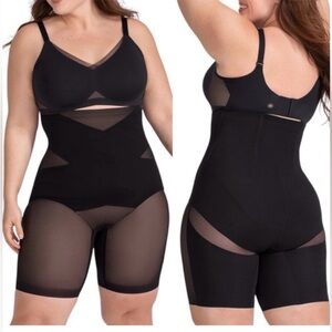 HoneyLove Superpower Compression Shorts in Runway Black. Plus Size 2X. NWT.